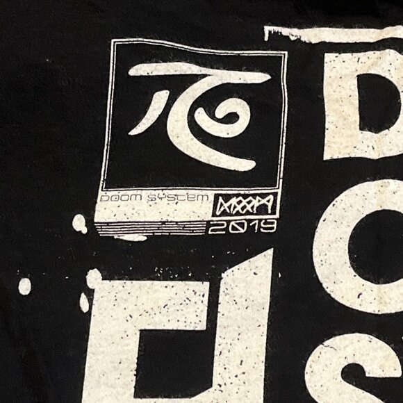 Downlink The Doom System 2019 Band T Shirt Adult SZ MEDIUM Black Dubstep Concert - Picture 8 of 8